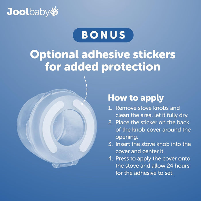 JOOL BABY CLEAR STOVE KNOB COVERS 5PK
