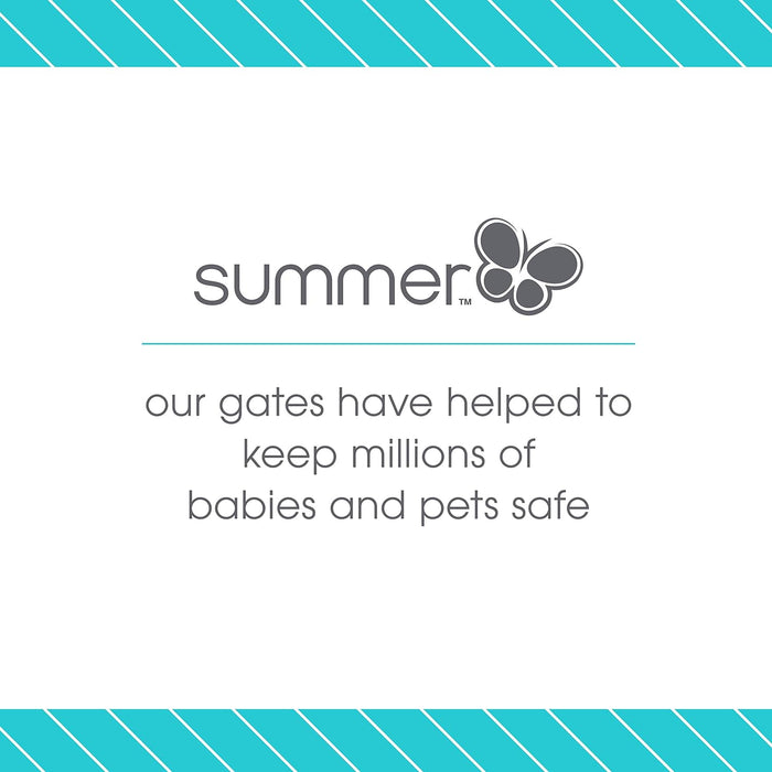 summer infant multi use extra tall walk thru gate white SUMMER INFANT MULTI-USE EXTRA TALL WALK-THRU BABY GATE, METAL — Little Luxury