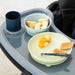 Nattou Silicone Children’s Tableware Set 4-Piece with Non-Slip Suction Plate & Bowl Dinnerware Sets M4A