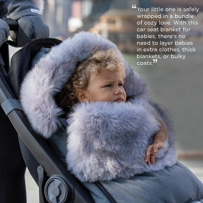 7AM ENFANT UNIVERSAL STROLLER FOOTMUFF - TUNDRAPOD DARK HEATHER GREY BUNTING 7 A.M.