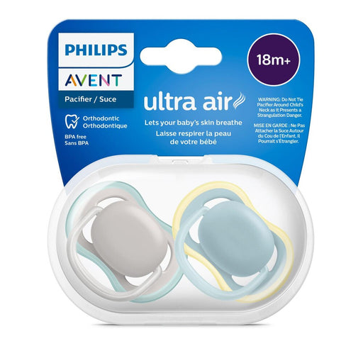 PHILIPS AVENT ULTRA AIR PACIFIER 18M+, BEIGE/DAWN 2PK PACI AVENT