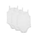 LITTLE PIPERS 3-PACK HUGGABLY SOFT CAMISOLE ONESIES - WHITE UNDERSHIRTS LITTLE PIPERS