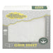 FIRST ESSENTIALS WHITE PORTABLE CRIB SHEET 100% COTTON, SOFT & WARM 1-PACK