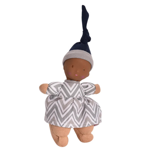 TIKIRI PRECIOUS DARK SKIN BABY DOLL WITH RUBBER HEAD