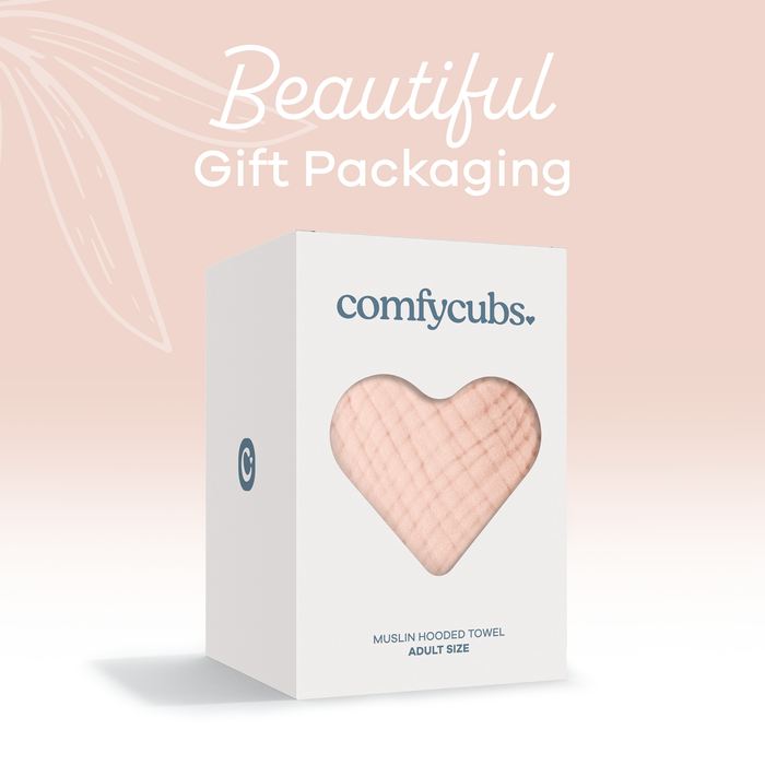 Adult Muslin Hooded Towel by Comfy Cubs Comfy Cubs