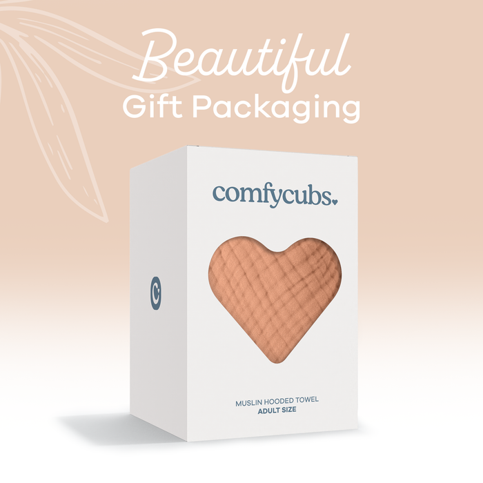 Adult Muslin Hooded Towel by Comfy Cubs Comfy Cubs