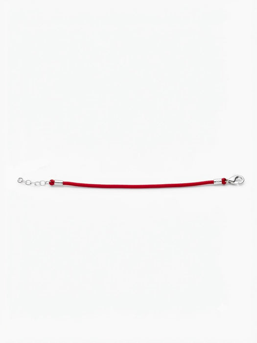 STERLING SILVER RED STRING BRACELET FROM ISRAEL BRACELET STERLING SILVER