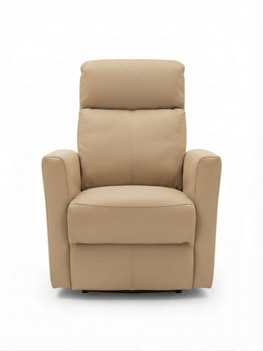 LEATHER ITALIA INMAN LEATHER SWIVEL GLIDER RECLINER EFFICIENT SIZE CHAIR