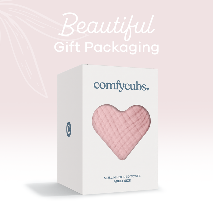 Adult Muslin Hooded Towel by Comfy Cubs Comfy Cubs