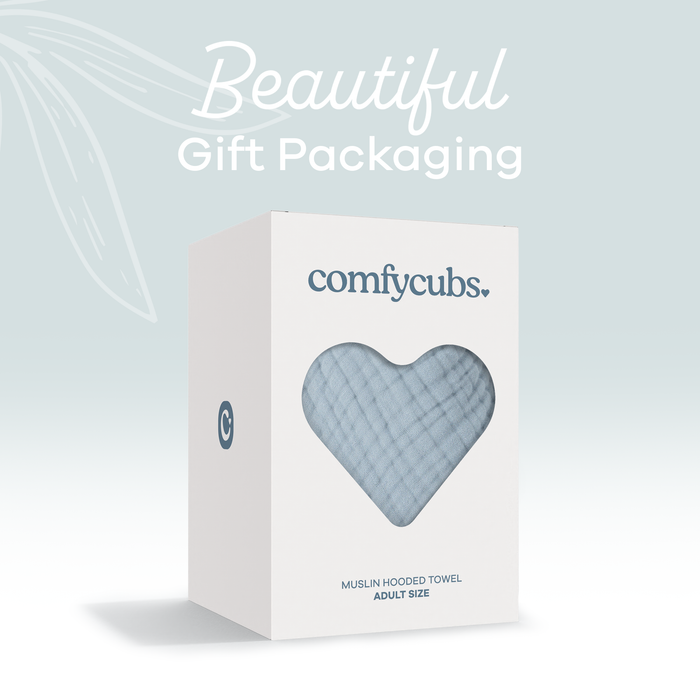 Adult Muslin Hooded Towel by Comfy Cubs Comfy Cubs