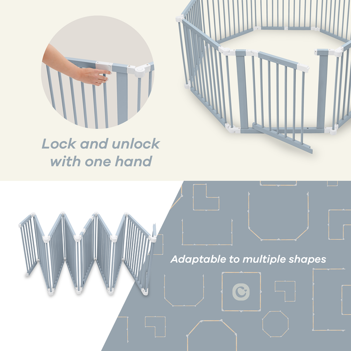 Playpen for Toddler and Babies by Comfy Cubs in Pacific Blue Playpen Comfy Cubs