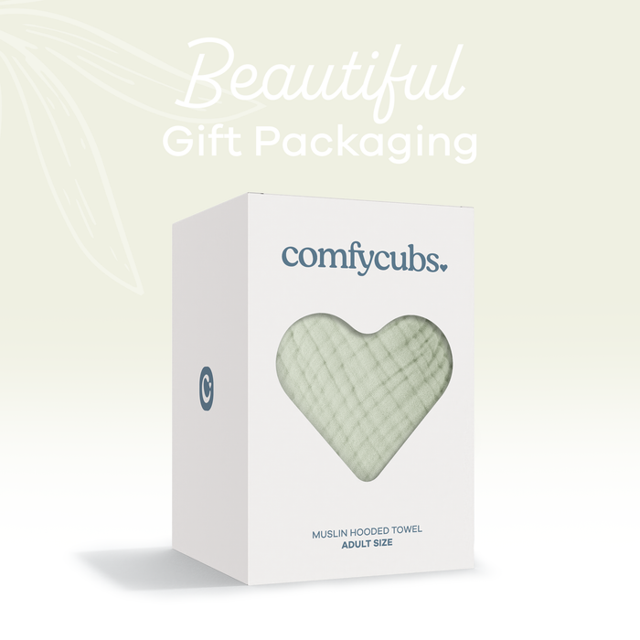 Adult Muslin Hooded Towel by Comfy Cubs Comfy Cubs