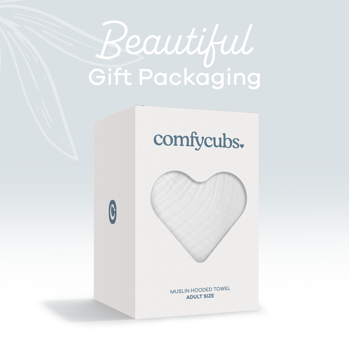 Adult Muslin Hooded Towel by Comfy Cubs Comfy Cubs