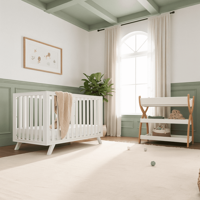Baby Crib for 0 to 3 Years - All White Cribs Comfy Cubs