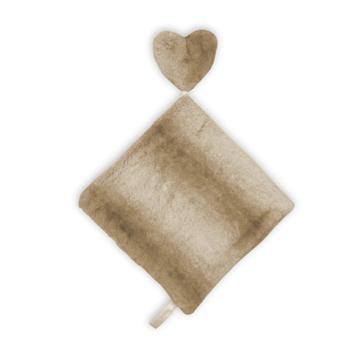 RITZ BABY FUZZY BLANKET SHADED TONE ON TONE STRIPES LOVEY . BEIGE BLANKETS RITZ