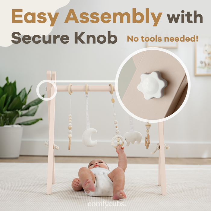 Baby Play Gym by Comfy Cubs in Blush Play Gym Comfy Cubs