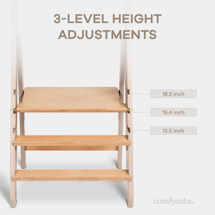 Kids Step Stool for Ages 3+ in Blush Step Stool Comfy Cubs