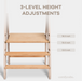 Kids Step Stool for Ages 3+ in Blush Step Stool Comfy Cubs