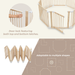 Playpen for Toddler and Babies by Comfy Cubs in Natural Wood Playpen Comfy Cubs
