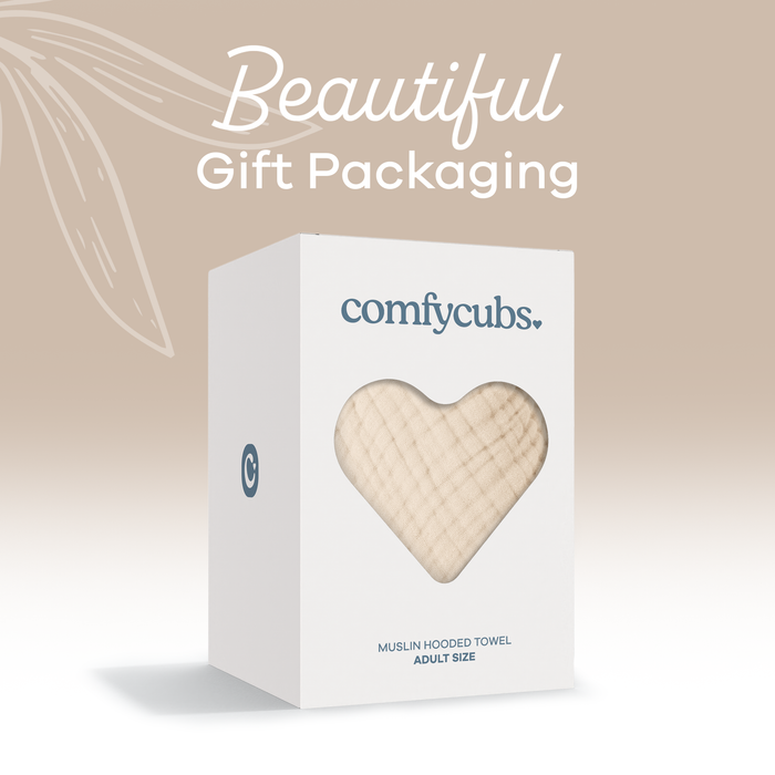 Adult Muslin Hooded Towel by Comfy Cubs Comfy Cubs