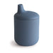 MUSHIE - SILICONE SIPPY CUP, BLUE