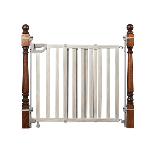 SUMMER INFANT BANISTER & STAIR SAFETY GATE WITH EXTRA WIDE DOOR, WOOD