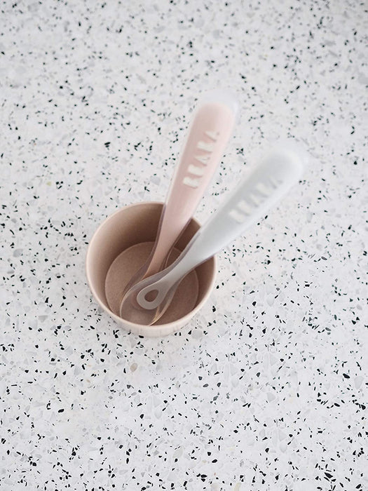 BEABA 4PK SILICONE SPOONS CLOUDS