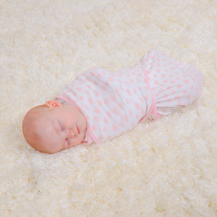 Easy Swaddle Blankets by Comfy Cubs - Pink, Pack of 3 Swaddles Comfy Cubs