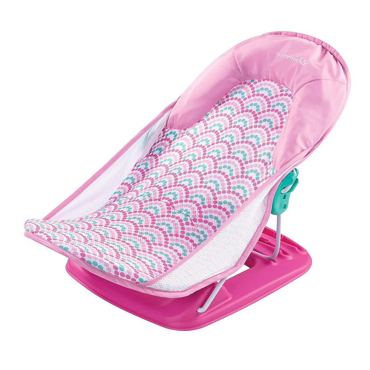 SUMMER INFANT DELUXE BABY BATHER, PINK BUBBLE WAVE — Little Luxury