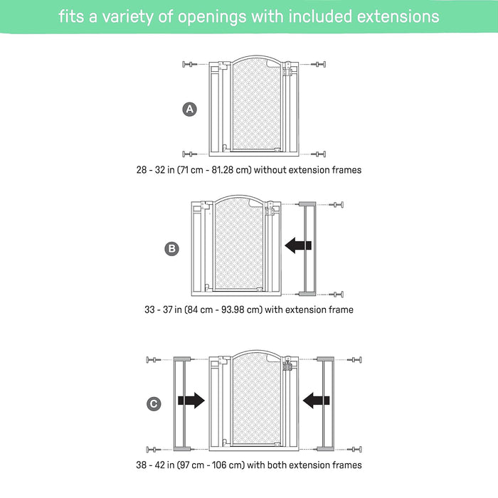 SUMMER INFANT MODERN HOME WALK-THRU SAFETY BABY GATE, ESPRESSO — Little Luxury