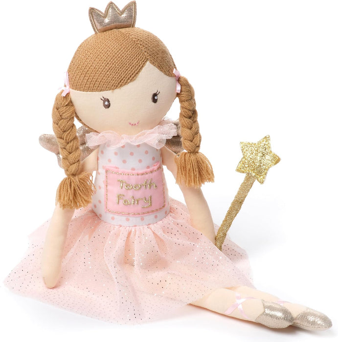 BEARINGTON PIXIE SOFT PLUSH TOOTH FAIRY DOLL, 14 INCHES