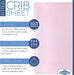 ABSTRACT FITTED SHEET POLKA DOT PINK FOR PORTABLE CRIB - 24" X 38`