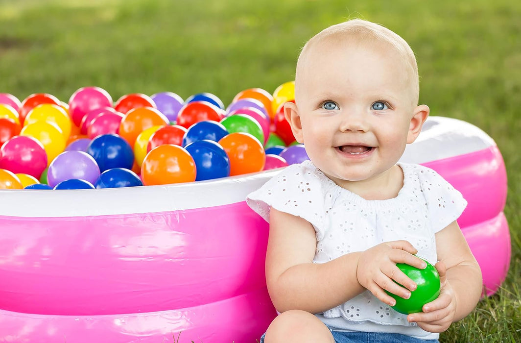 FOXPRINT SOFT PLASTIC KIDS PLAY BALLS – NON TOXIC, 50 PHTHALATE & BPA FREE
