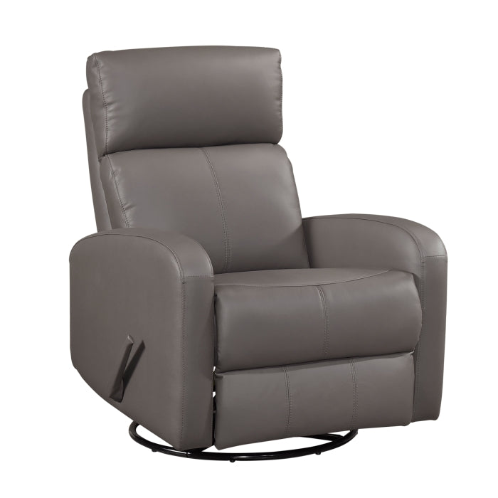 BABYLUXE SLEEK SWIVEL GLIDER RECLINING CHAIR . DARK GREY GLIDER BABYLUXE