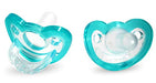 RAZBABY JOLLYPOP BABY PACIFIER PLUS, 3M+, TEAL, DOUBLE PACK