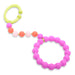 CHEWBEADS GRAMERCY BABY TEETHING TOY - CLIP ON TEETHER - FUSCHIA