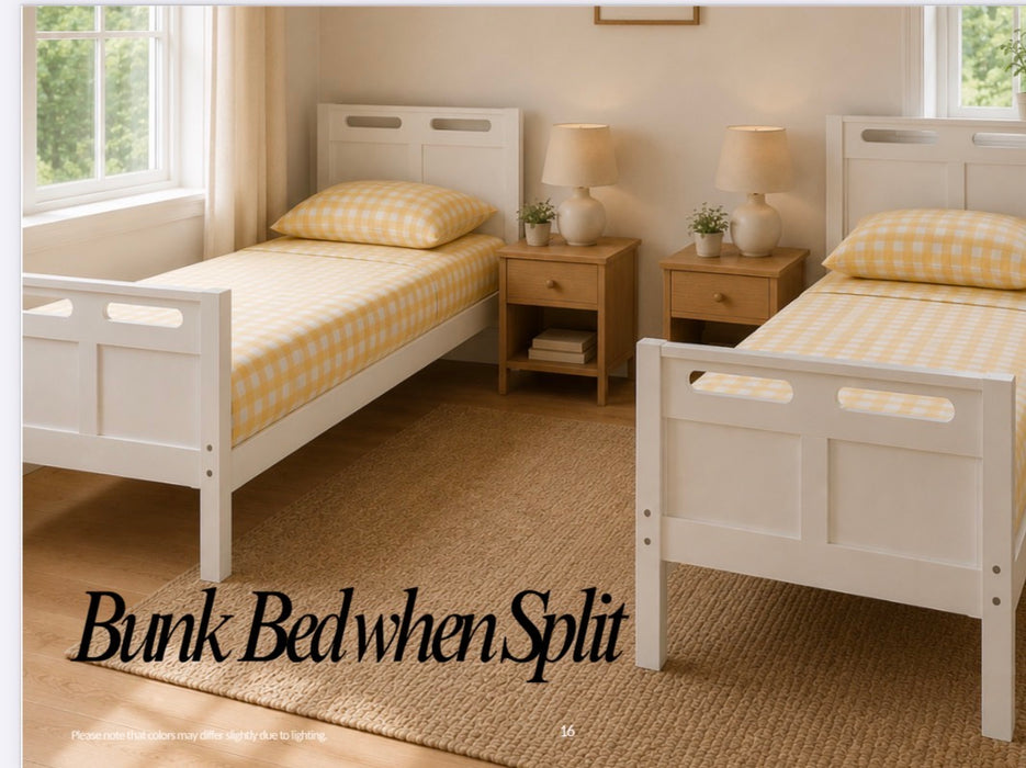 GOLD STAR BUNKBED THAT CAN SPLIT - WHITE