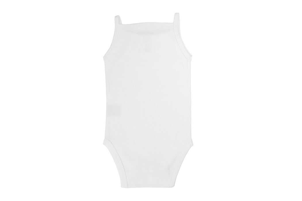 LITTLE PIPERS 3-PACK HUGGABLY SOFT CAMISOLE ONESIES - WHITE UNDERSHIRTS LITTLE PIPERS