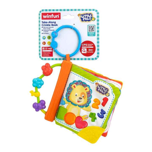 WINFUN TAKE-ALONG CRINKLE BOOK RATTLES WINFUN