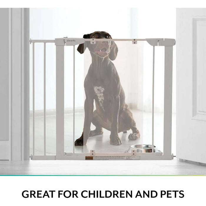 EVENFLO EASY WALK-THRU GATE - CLEAR - PRESSURE MOUNTED GATE EVENFLO