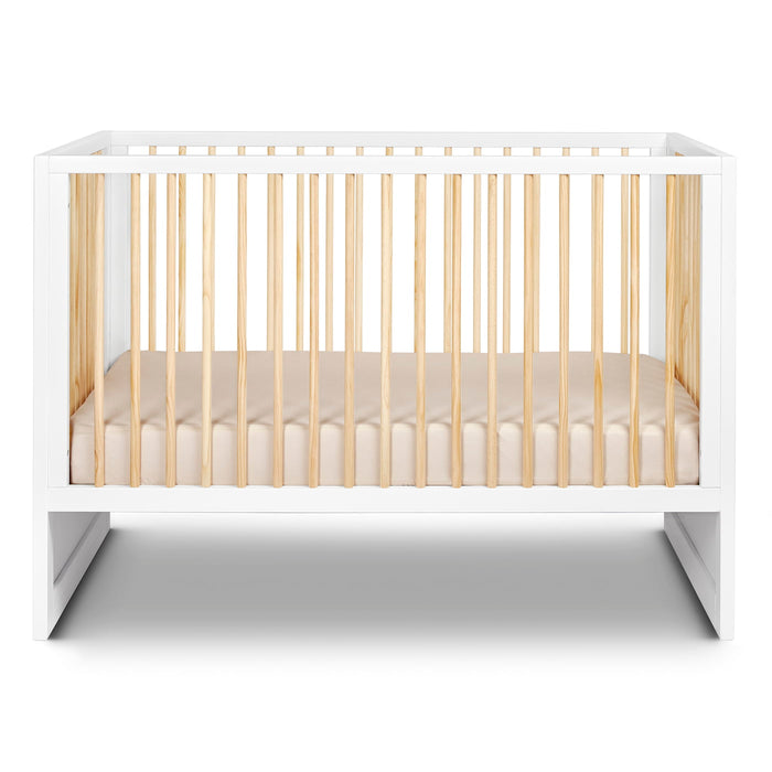 HUSHCRIB 4-IN1 CONVERTIBLE CRIB WITH TRUNDLE BED, NATURAL WOOD