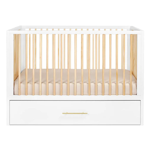 HUSHCRIB CLASSIC 4-IN1 CONVERTIBLE CRIB WITH TRUNDLE BED, NATURAL WOOD NURSERY HUSHCRIB