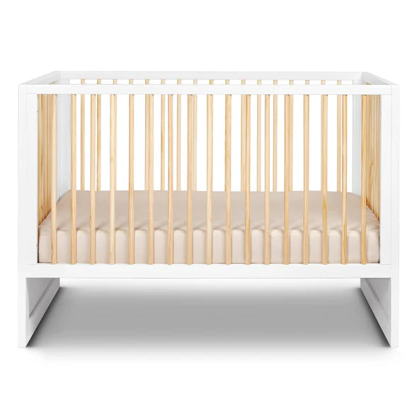 HUSHCRIB CLASSIC 4-IN1 CONVERTIBLE CRIB WITH TRUNDLE BED, NATURAL WOOD NURSERY HUSHCRIB
