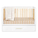HUSHCRIB CLASSIC 4-IN1 CONVERTIBLE CRIB WITH TRUNDLE BED, NATURAL WOOD NURSERY HUSHCRIB