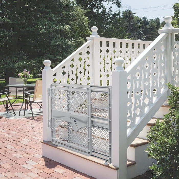 summer infant indoor outdoor multi function walk thru gate SUMMER INFANT INDOOR & OUTDOOR MULTI FUNCTION WALK-THRU BABY GATE — Little Luxury