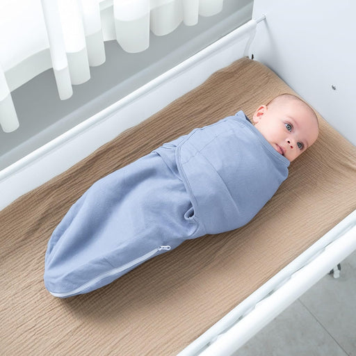 Easy Swaddle Blankets with Zipper by Comfy Cubs - Stone, Pacific Blue, Nomadic Blue Swaddles Comfy Cubs