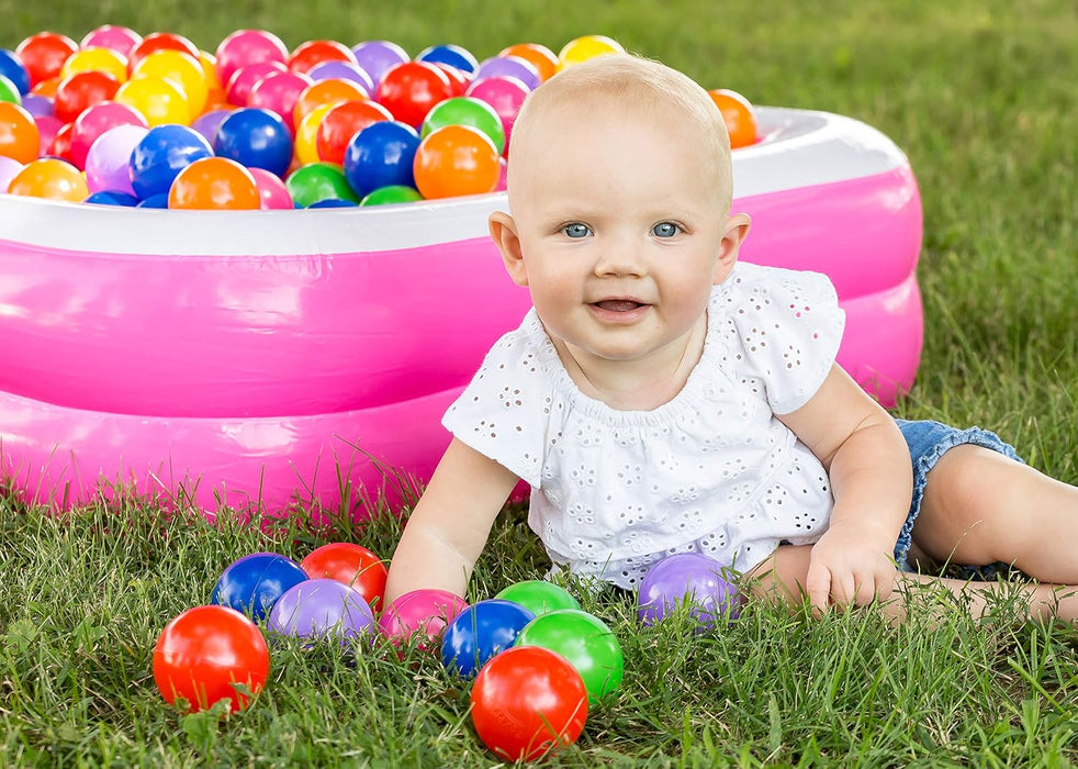 FOXPRINT SOFT PLASTIC KIDS PLAY BALLS – NON TOXIC, 50 PHTHALATE & BPA FREE