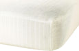 ABSTRACT FITTED SHEET WHITE RIBBED FOR REGULAR CRIB - 28"X52"