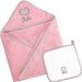 LITTLE PIPERS HOODED TOWEL SET - BEBE DESIGN, PINK