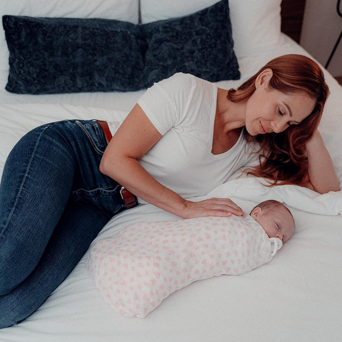 Muslin Swaddle Blankets, 4 Pack by Comfy Cubs - Pink Swaddles Comfy Cubs